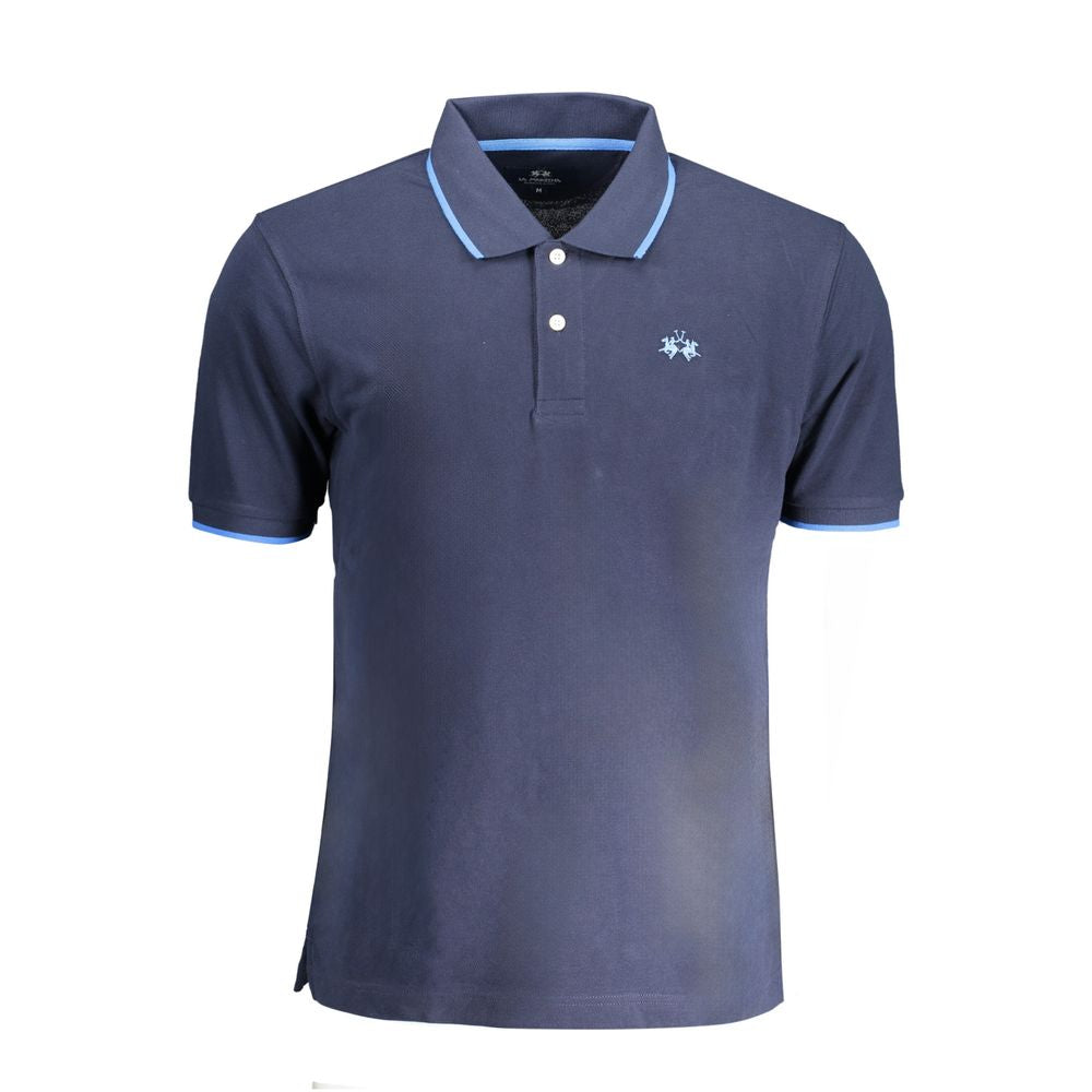 La Martina Baumwoll-Poloshirt in Blau