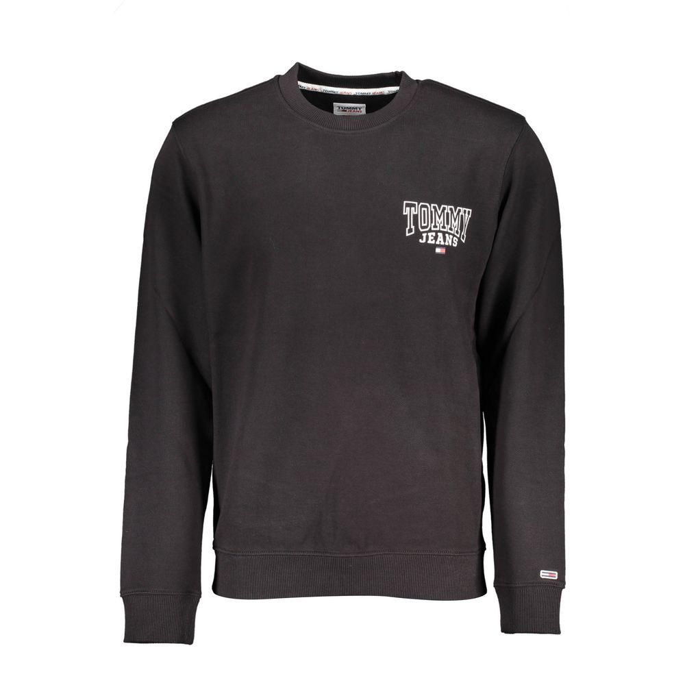 Tommy Hilfiger Black Cotton Sweater for Men