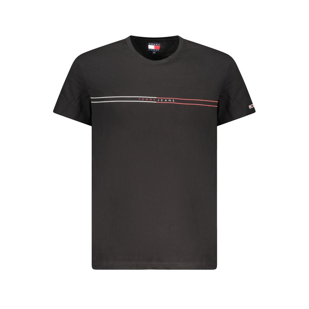 Tommy Hilfiger Baumwoll-T-Shirt in Schwarz