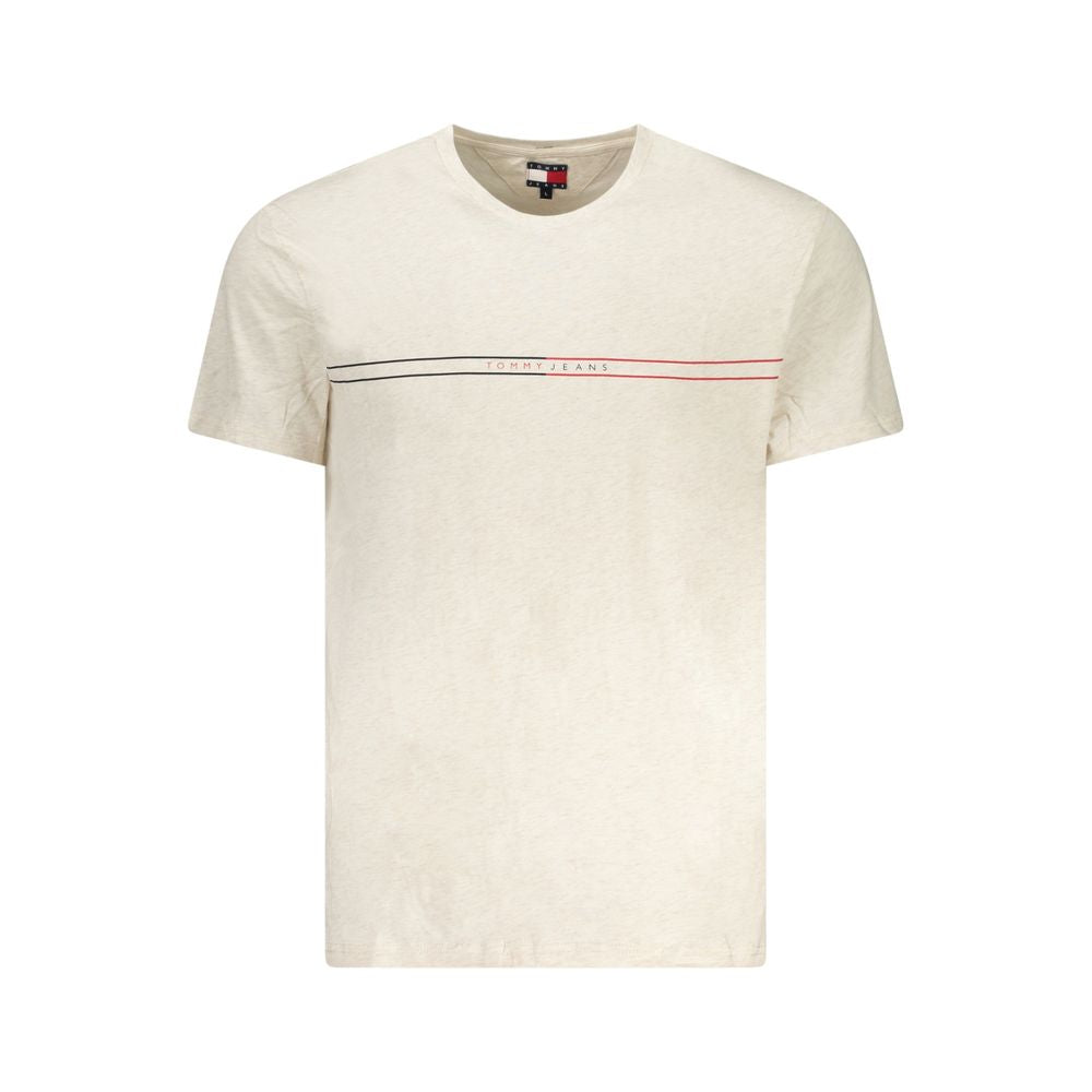 Tommy Hilfiger Beigefarbenes Baumwoll-T-Shirt
