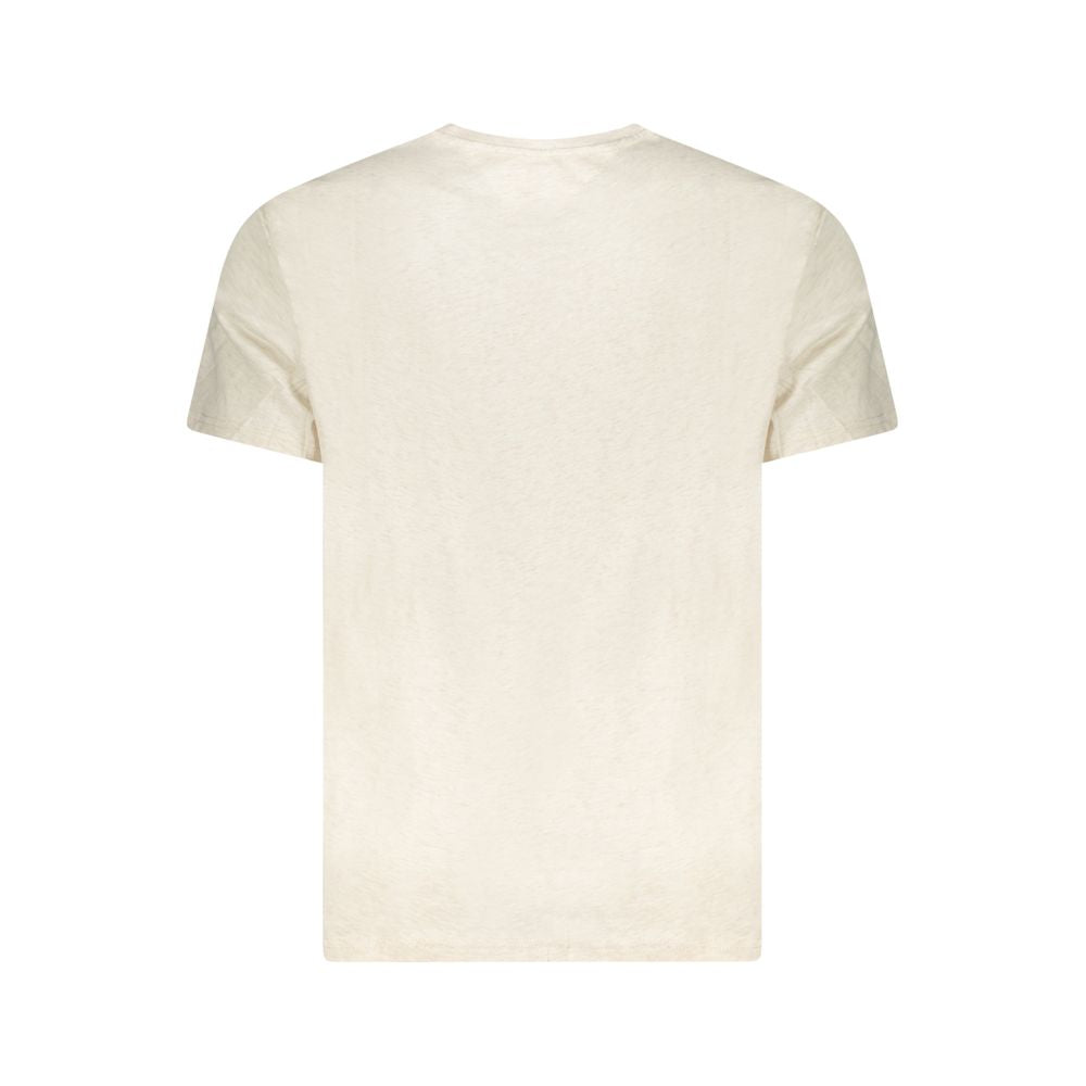 Tommy Hilfiger Beigefarbenes Baumwoll-T-Shirt