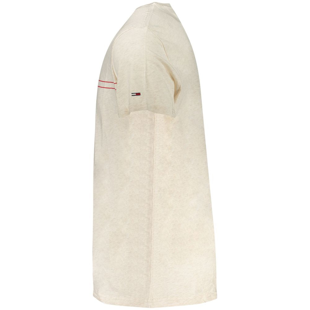 Tommy Hilfiger Beigefarbenes Baumwoll-T-Shirt