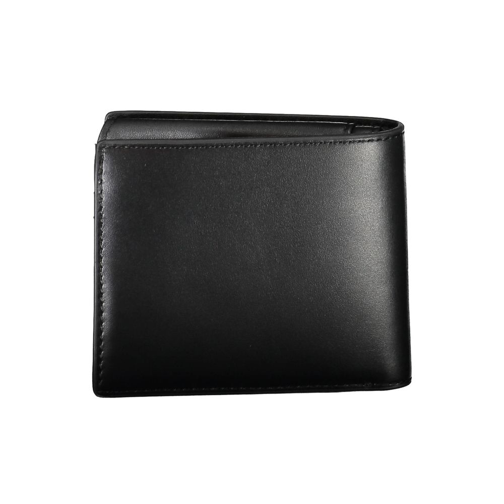 Tommy Hilfiger Schwarzes Leder Portemonnaie