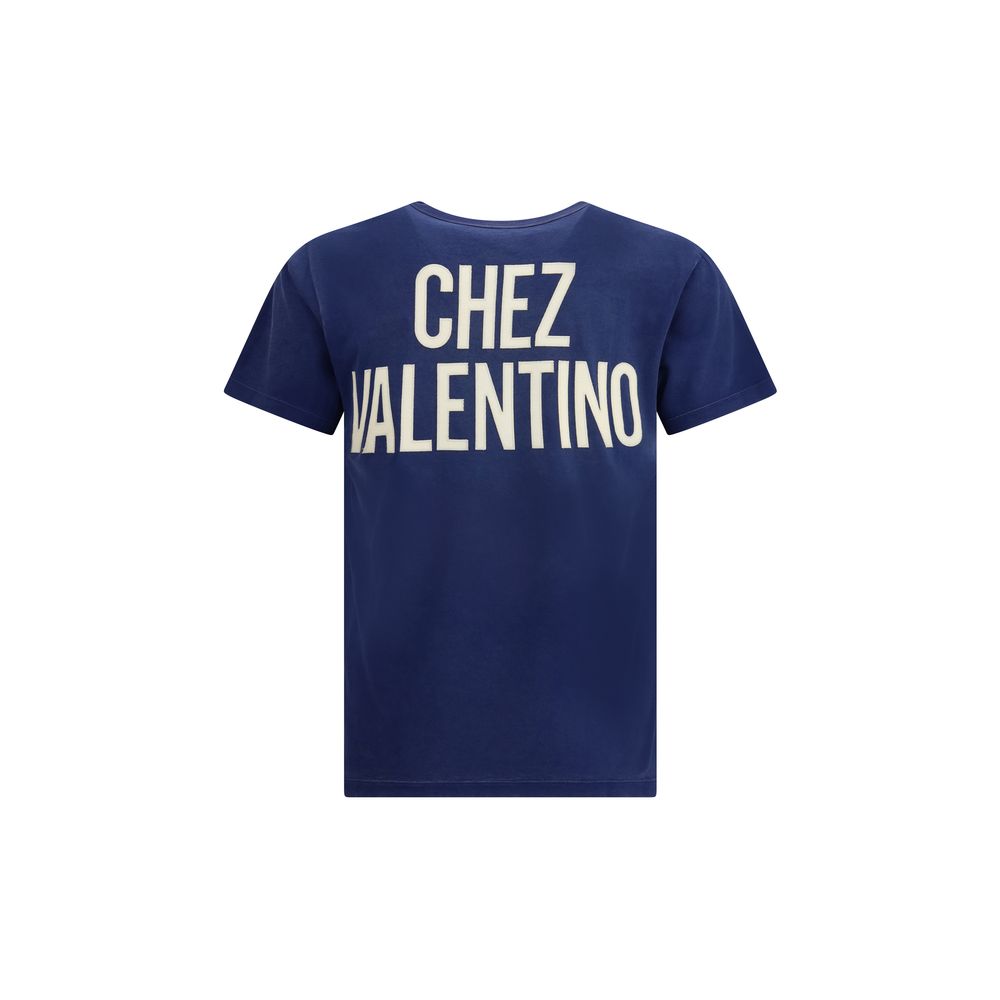 Valentino Baumwoll-T-Shirt in Blau