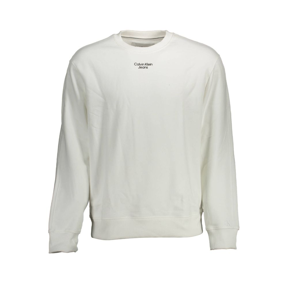Calvin Klein white cotton sweater for men