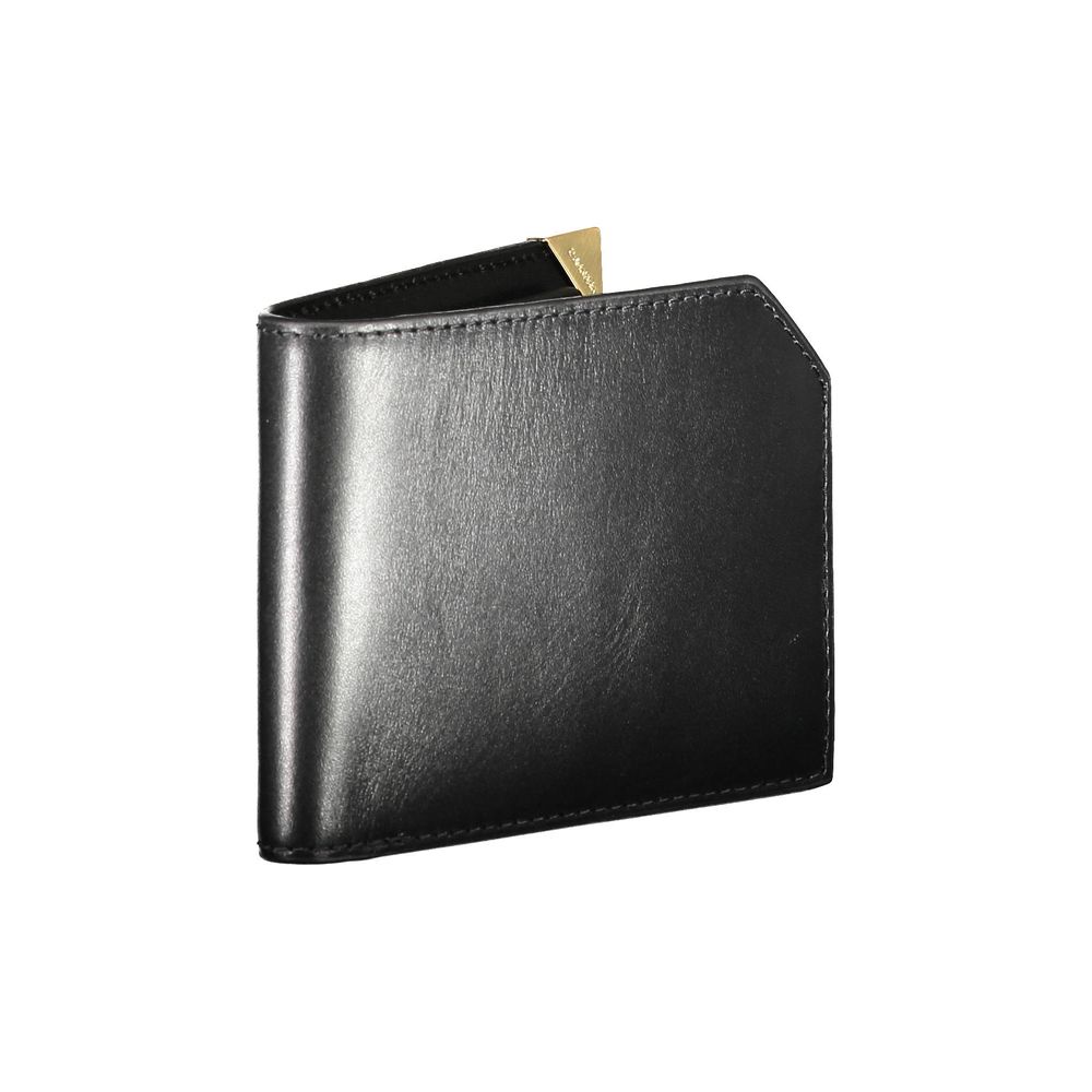 Calvin Klein Schwarzes Leder Portemonnaie
