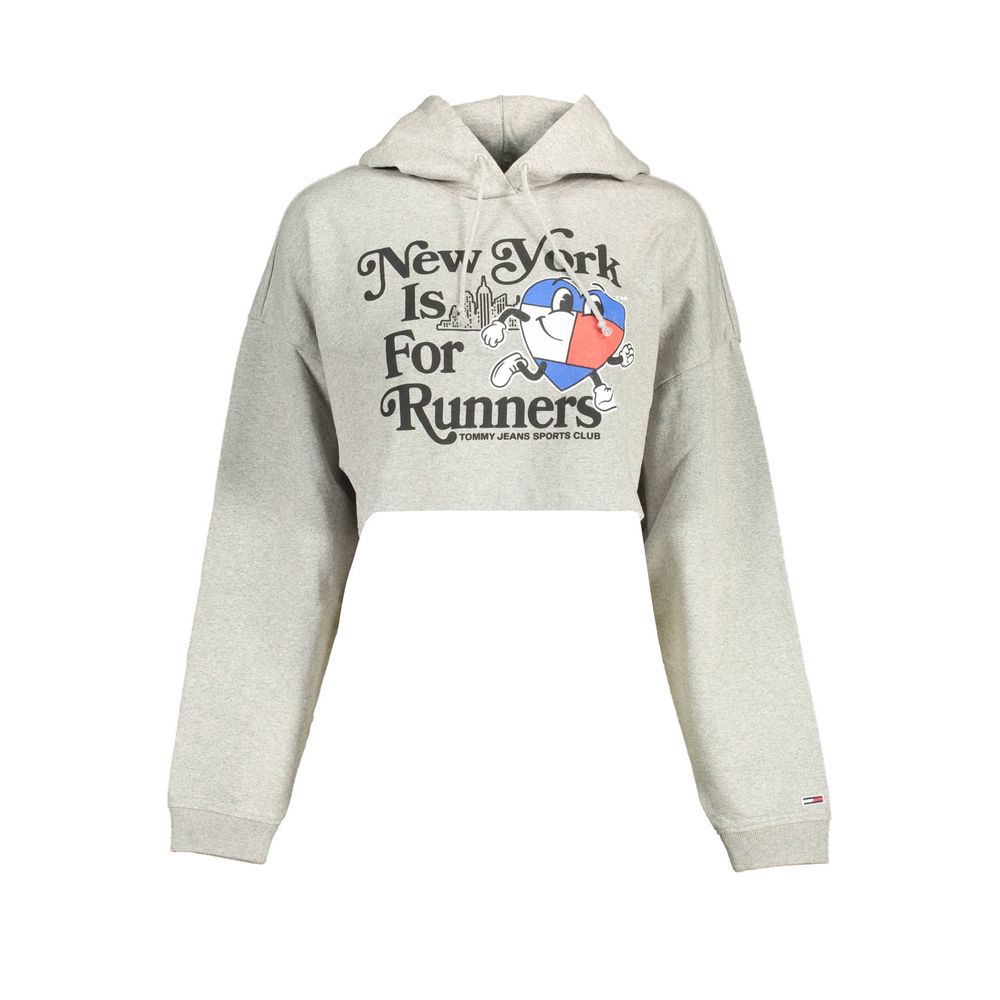 Sweat-shirt gris en coton Tommy Hilfiger