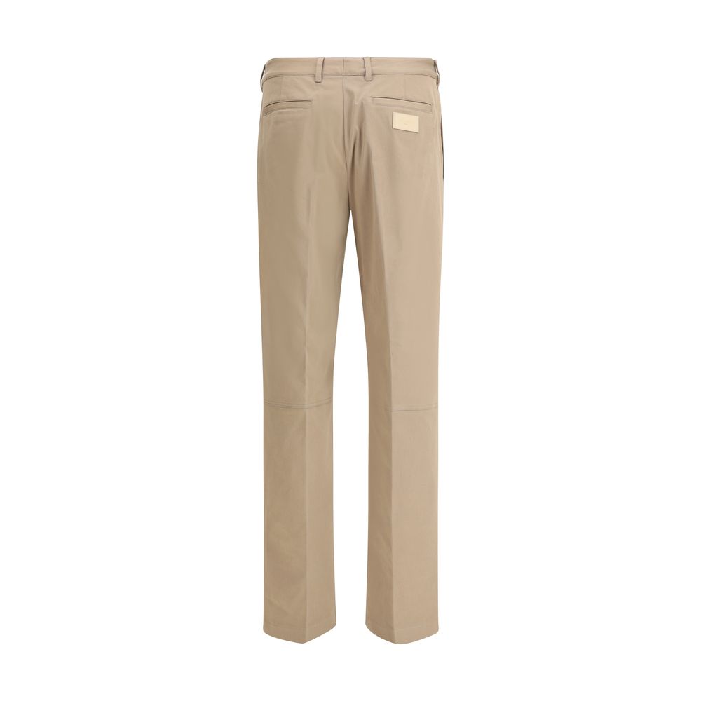 Fendi Braune Baumwoll-Chino