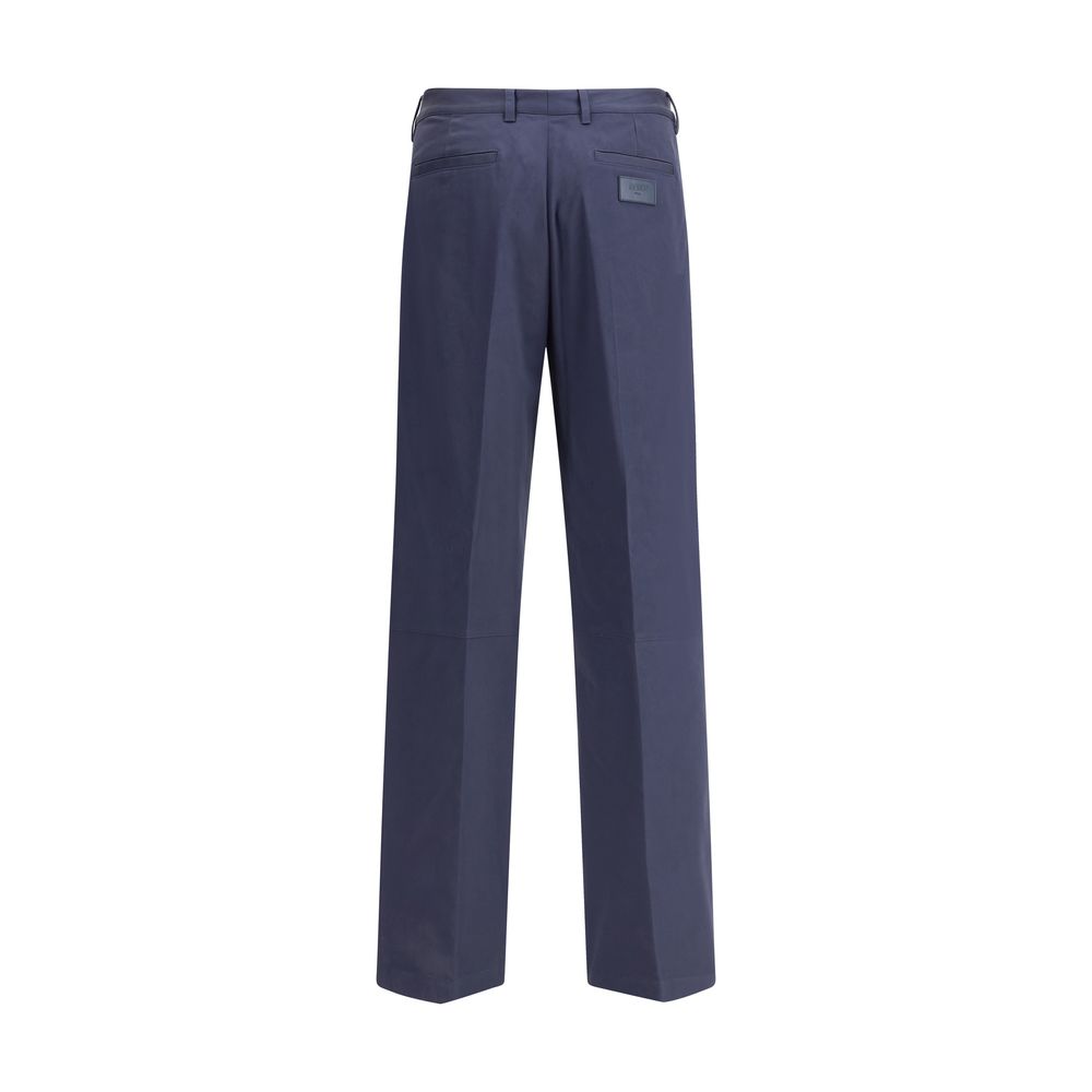 Fendi Blaue Baumwoll-Chinos