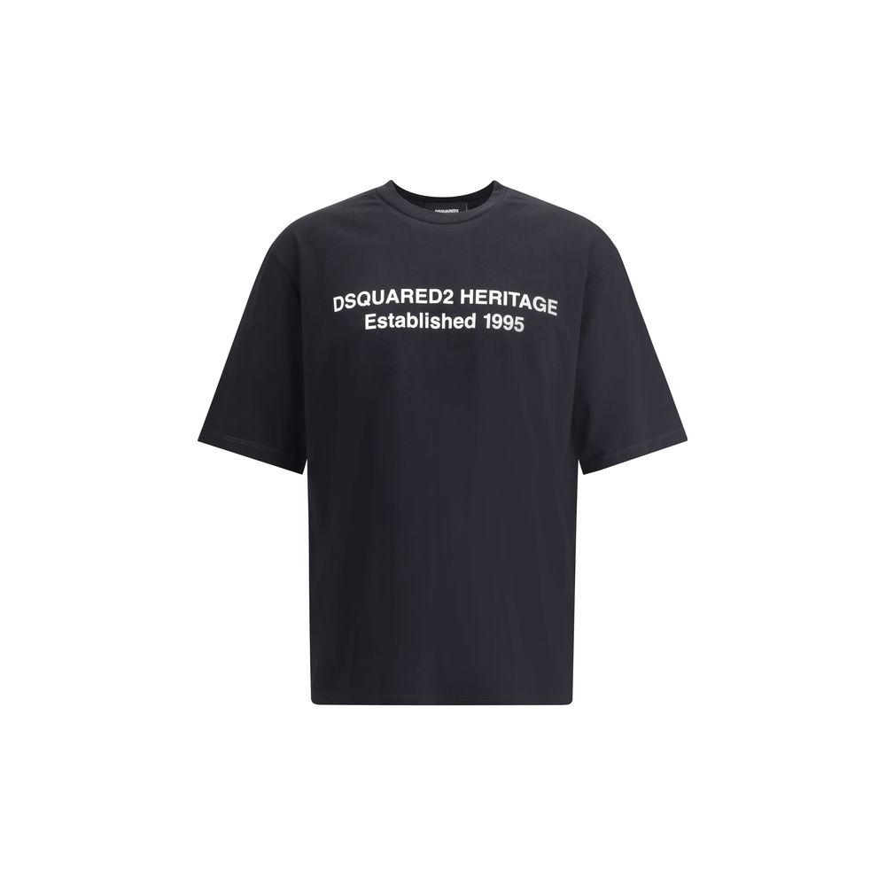 Dsquared² Baumwoll-T-Shirt in Schwarz