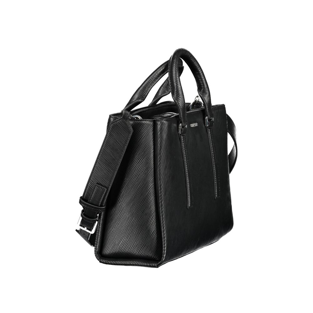 Calvin Klein Schwarze Polyester Handtasche