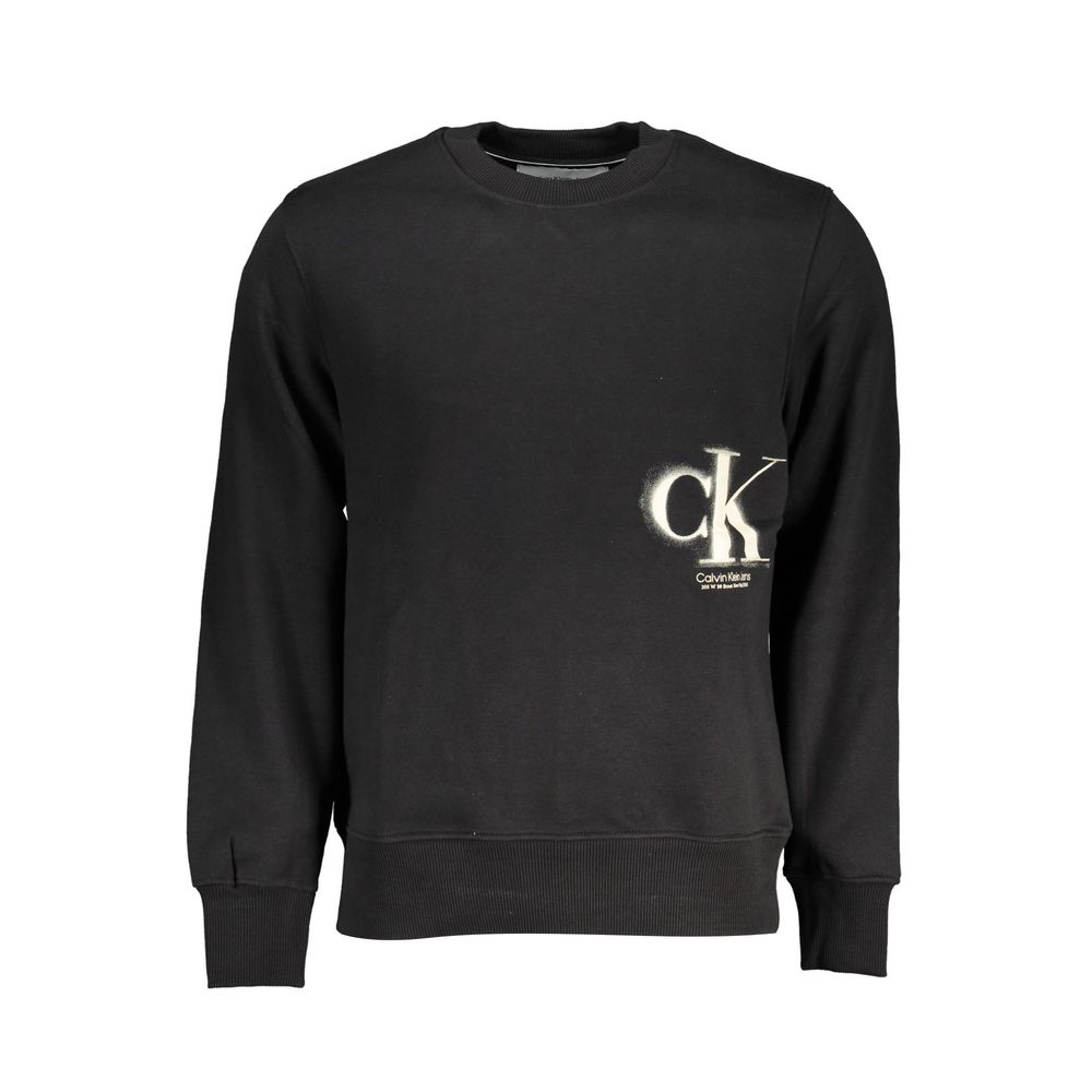 Calvin Klein Black Cotton Sweater for Men