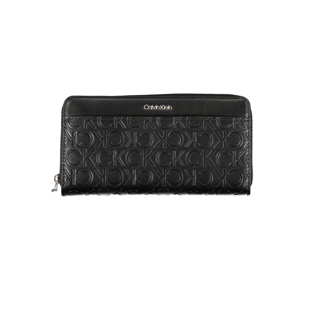 Calvin Klein Schwarzes Polyester Portemonnaie