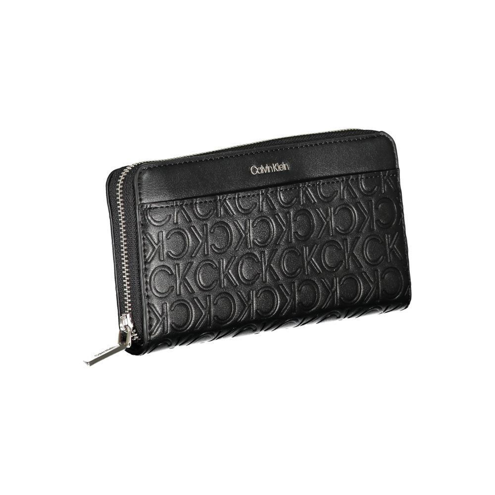 Calvin Klein Schwarzes Polyester Portemonnaie