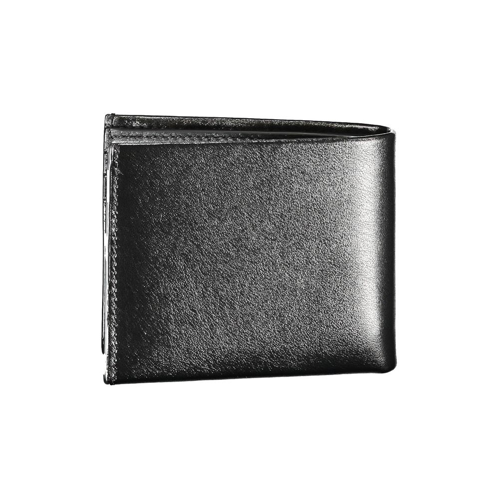 Calvin Klein Schwarzes Leder Portemonnaie