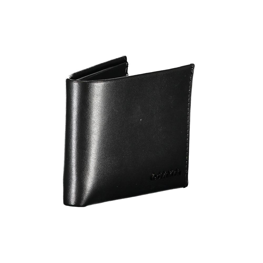 Calvin Klein Schwarzes Leder Portemonnaie
