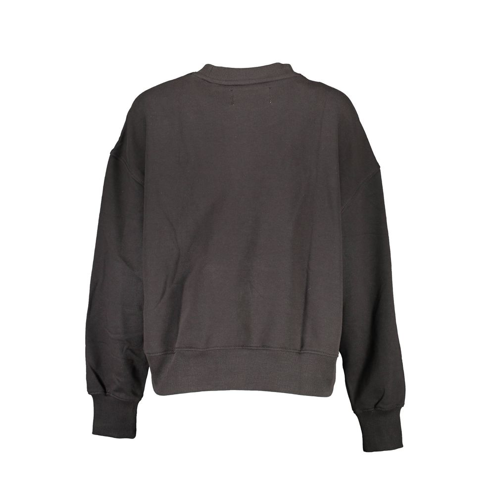 Sweat-shirt en coton noir Calvin Klein