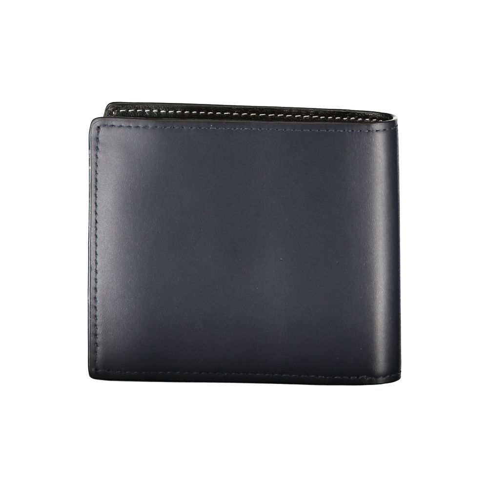 Tommy Hilfiger Blaues Leder Portemonnaie