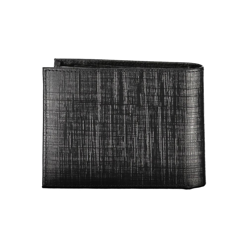 Calvin Klein Schwarzes Leder Portemonnaie