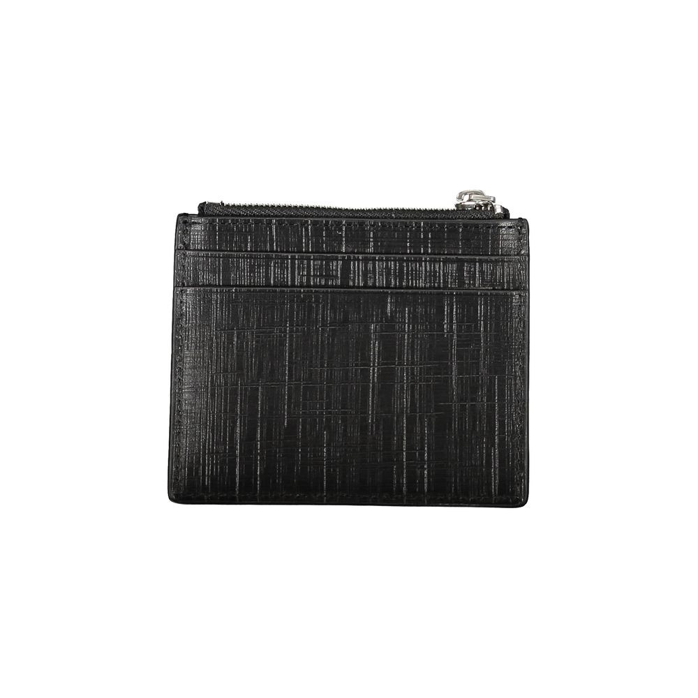 Calvin Klein Schwarzes Leder Portemonnaie
