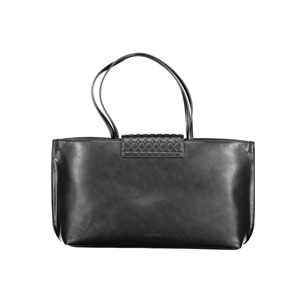 Calvin Klein Schwarze Polyester Handtasche