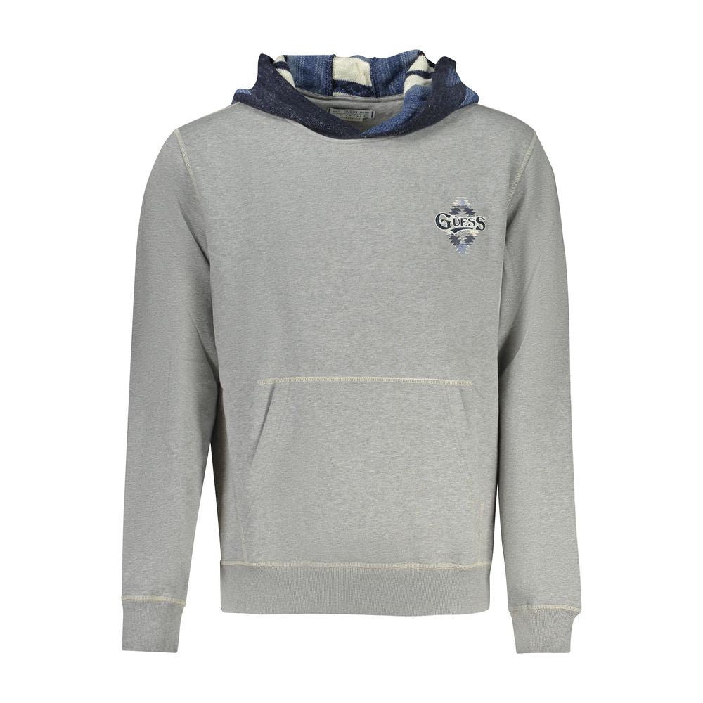 Guess Jeans Graues Baumwoll-Sweatshirt