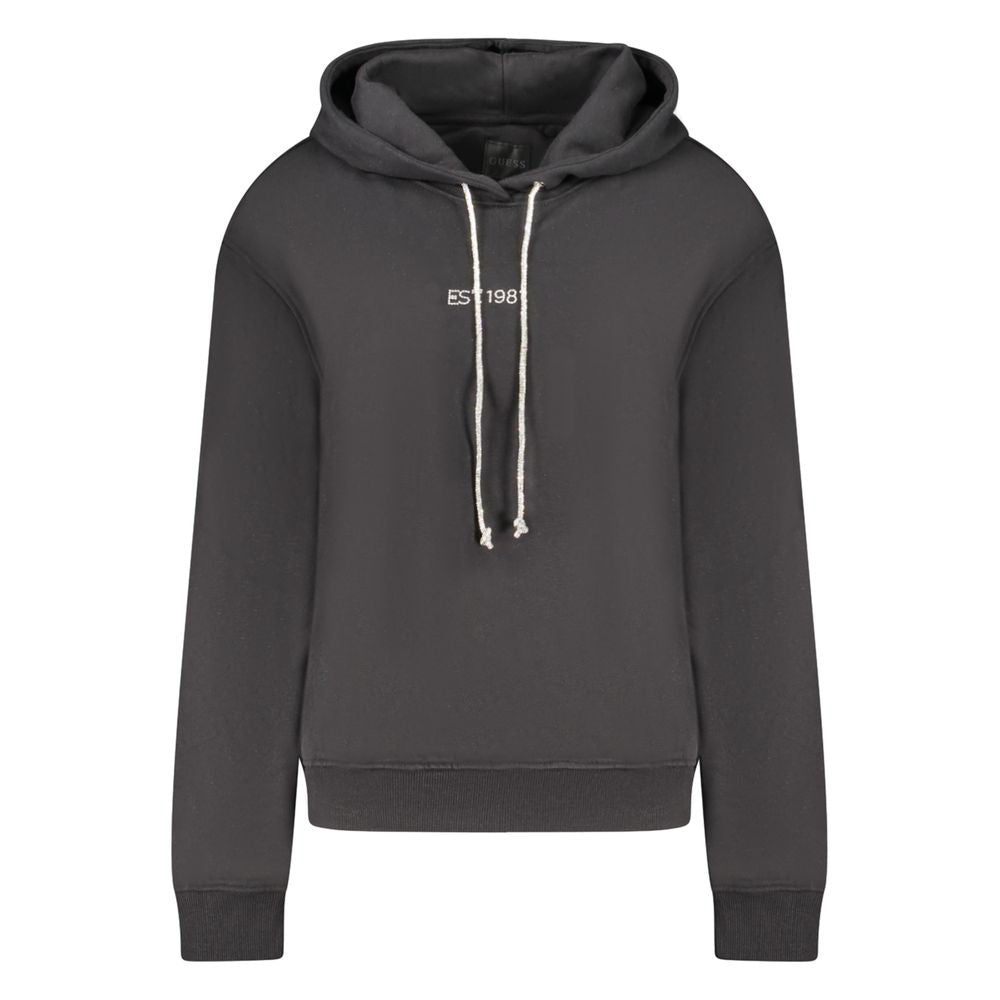 Guess Jeans Schwarzer Baumwoll-Sweatshirt