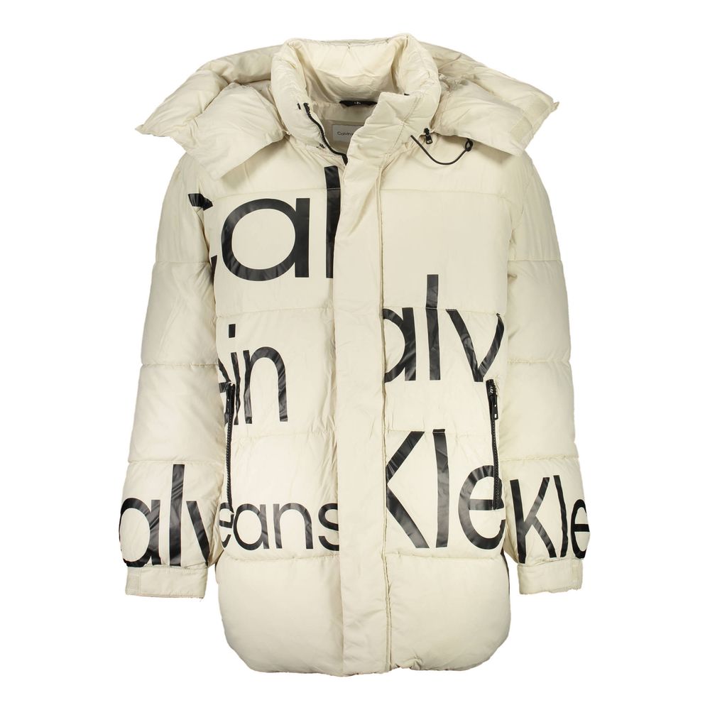 Calvin Klein Beige Polyester-Jacken & Mantel