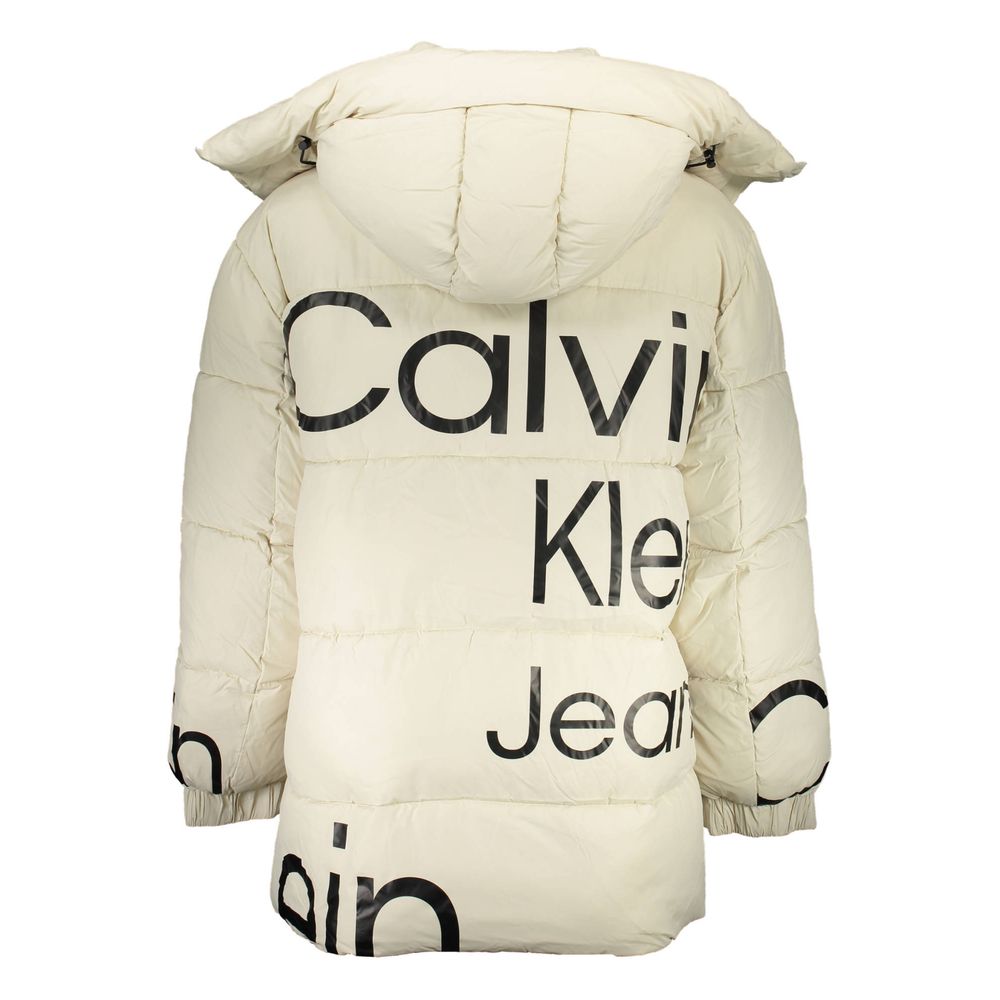 Calvin Klein Beige Polyester-Jacken & Mantel