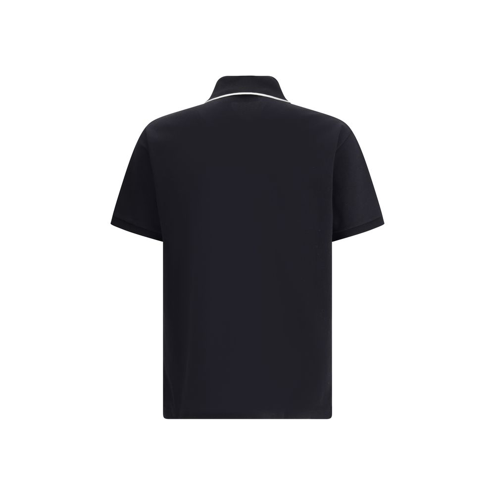 Gucci Schwarzes Baumwoll-Poloshirt