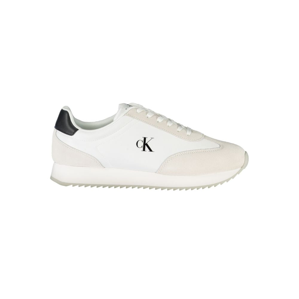 Calvin Klein Weißer Polyester-Sneaker