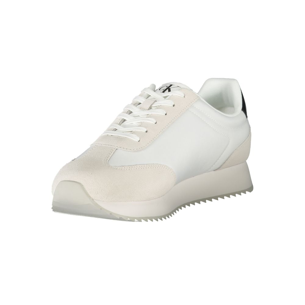 Calvin Klein Weißer Polyester-Sneaker