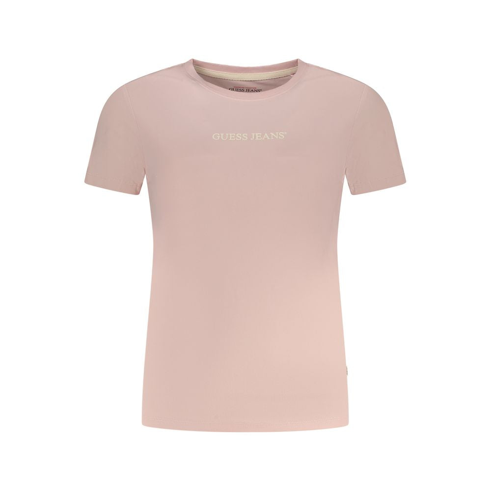 Guess Jeans Rosa T-Shirt aus Baumwolle