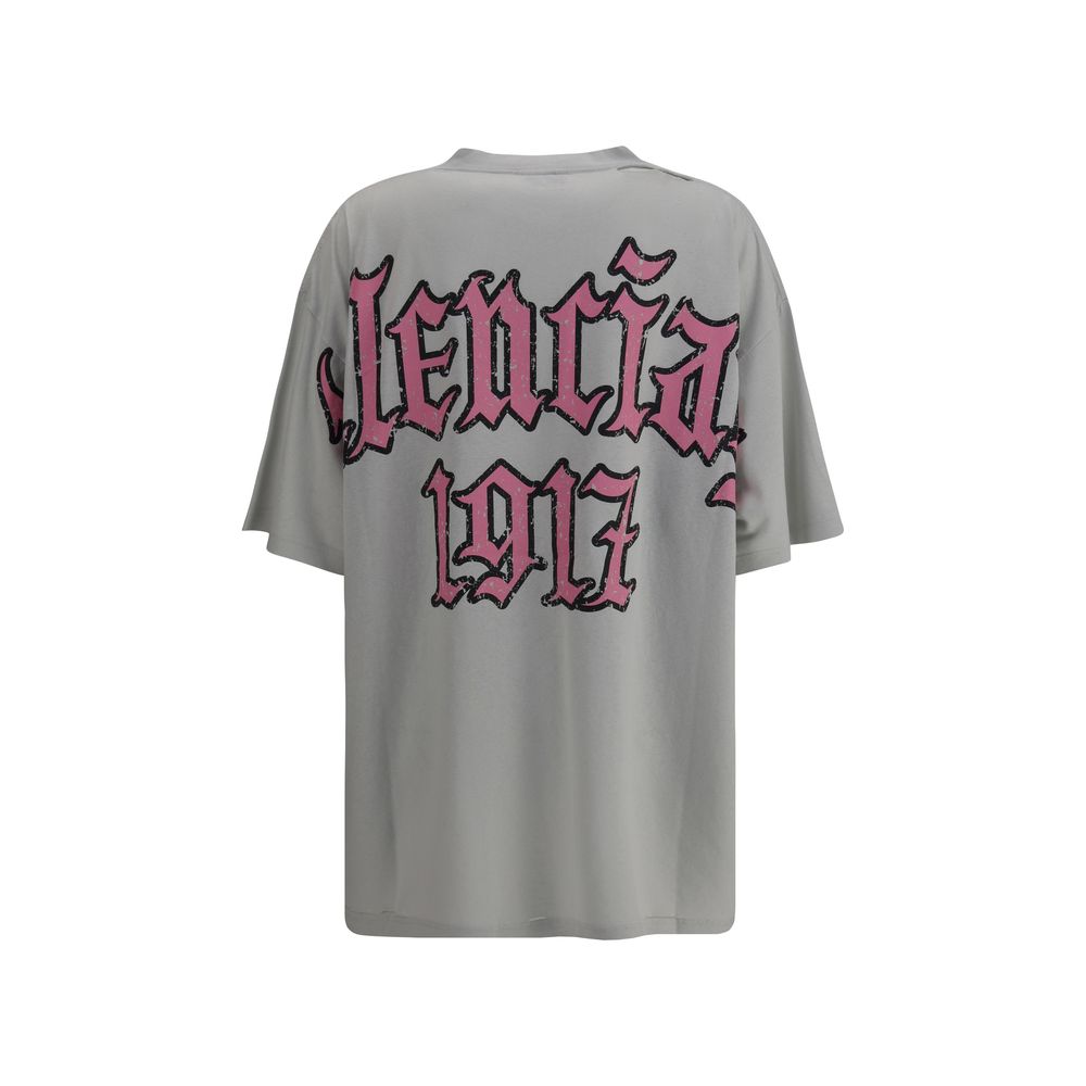 T-shirt Balenciaga en coton gris