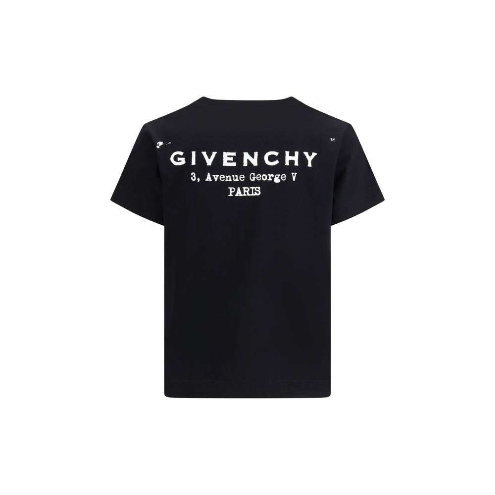 Givenchy Schwarzes Baumwoll-T-Shirt