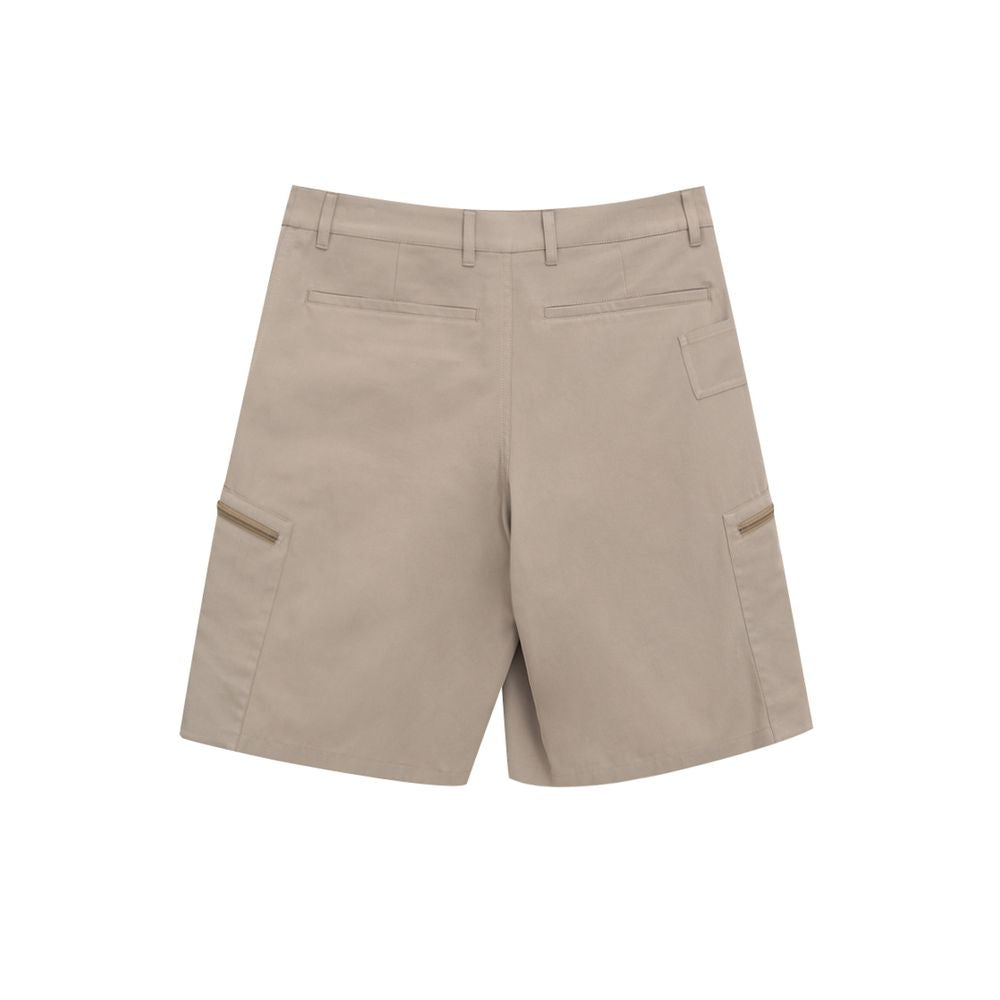 Dior Beigefarbene Baumwoll-Cargo-Shorts