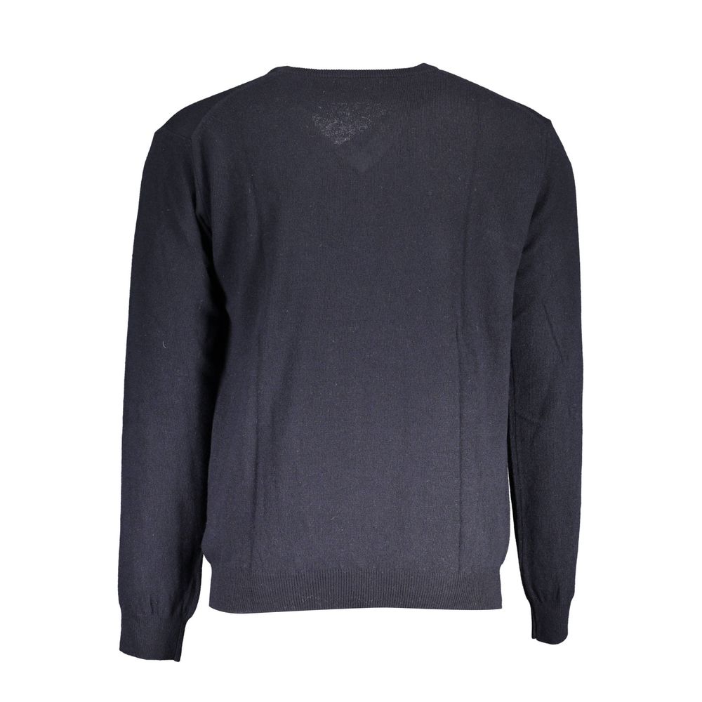 La Martina Blauer Pullover aus Wolle