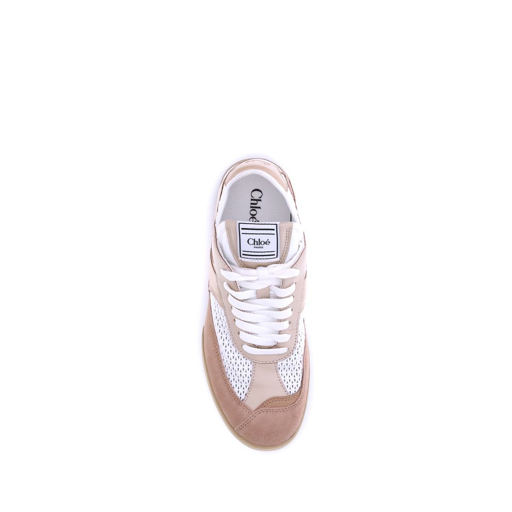 Chloé Beige Sneaker aus Kalbsleder Bos Taurus Low Top