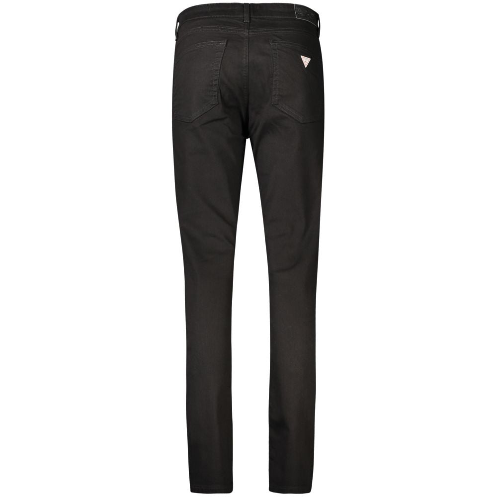 Jean Guess Jeans noir en coton pour femme