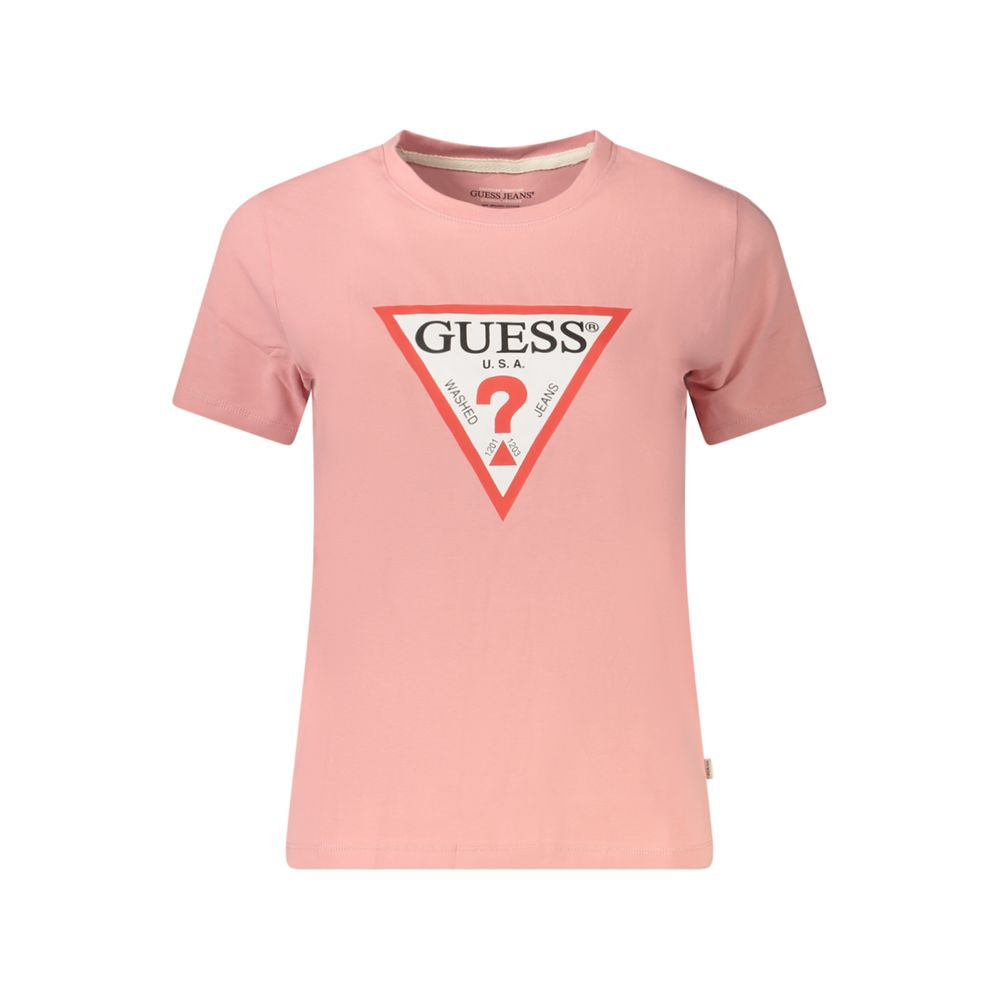 Guess Jeans Rosa Baumwolle Frauen T-Shirt