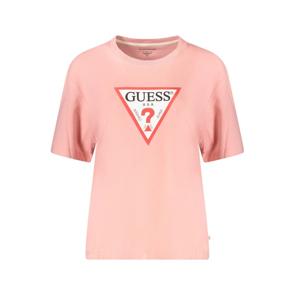 Guess Jeans Rosa Baumwolle Frauen T-Shirt