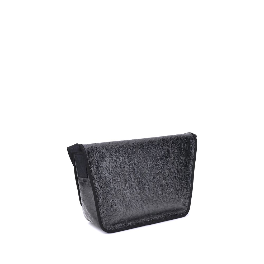 Balenciaga Schwarze Kalbshaut Bos Taurus Schultertasche