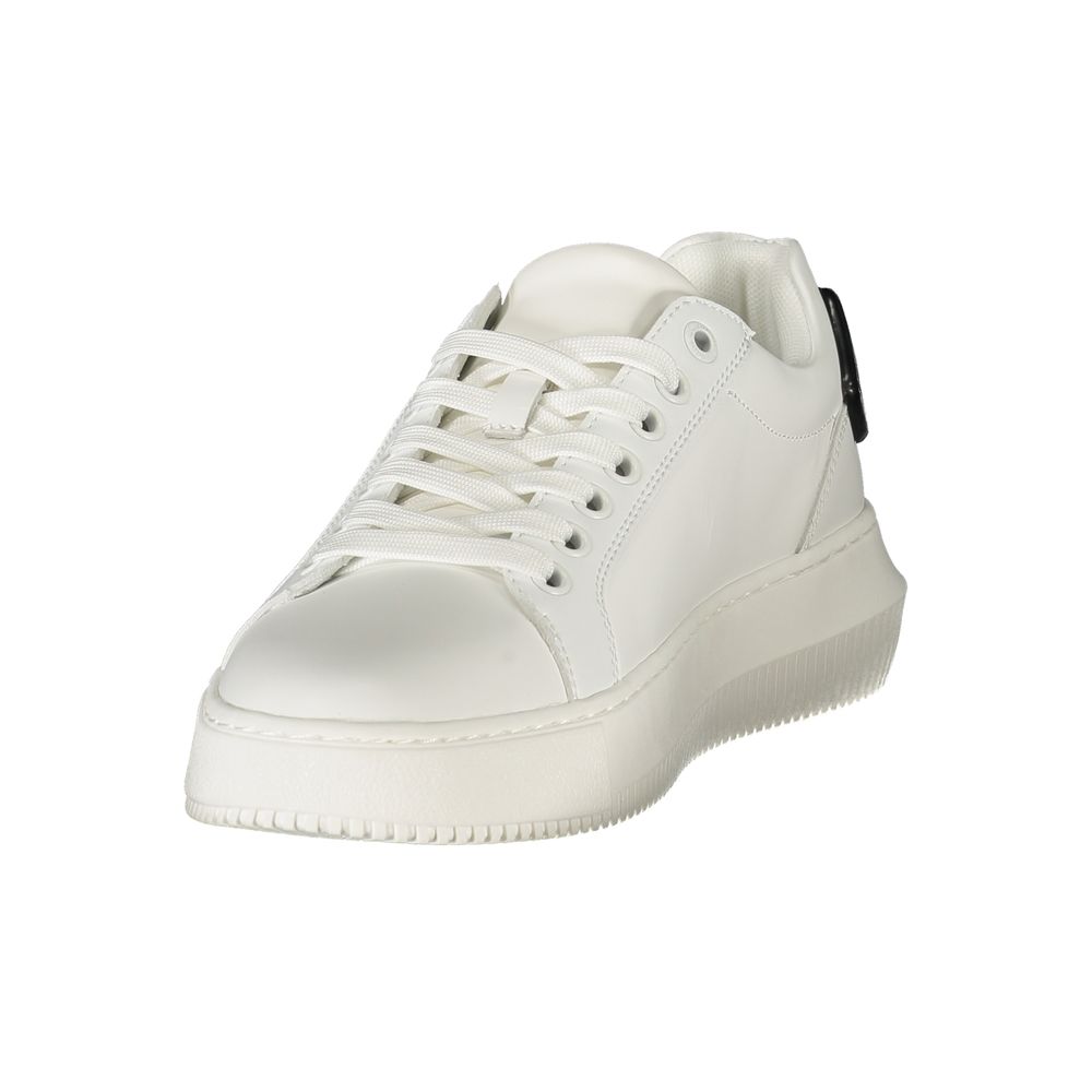 Baskets Calvin Klein en cuir blanc pour femmes