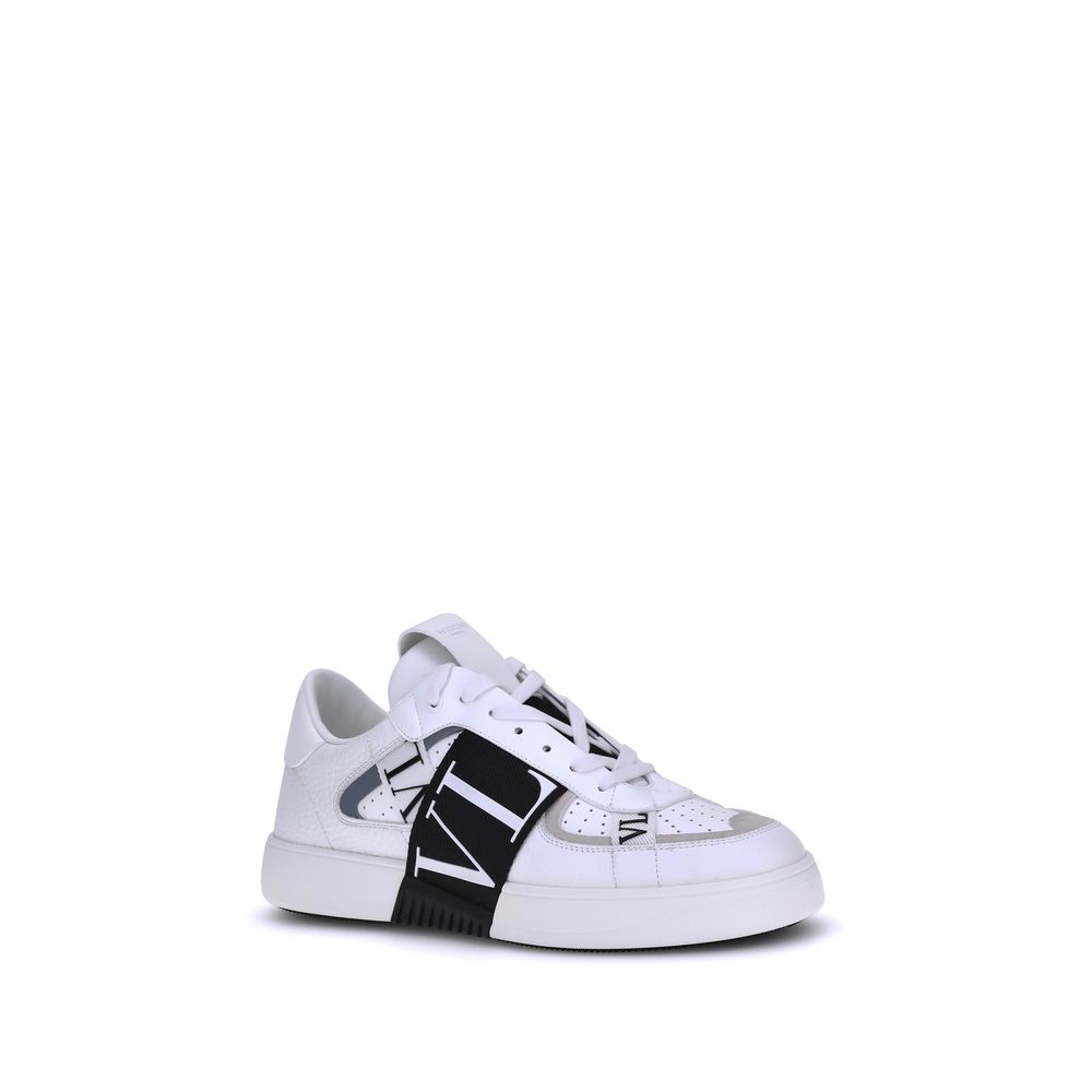 Valentino Garavani Weiße Gummisohle Sneakers mit niedrigem Schaft