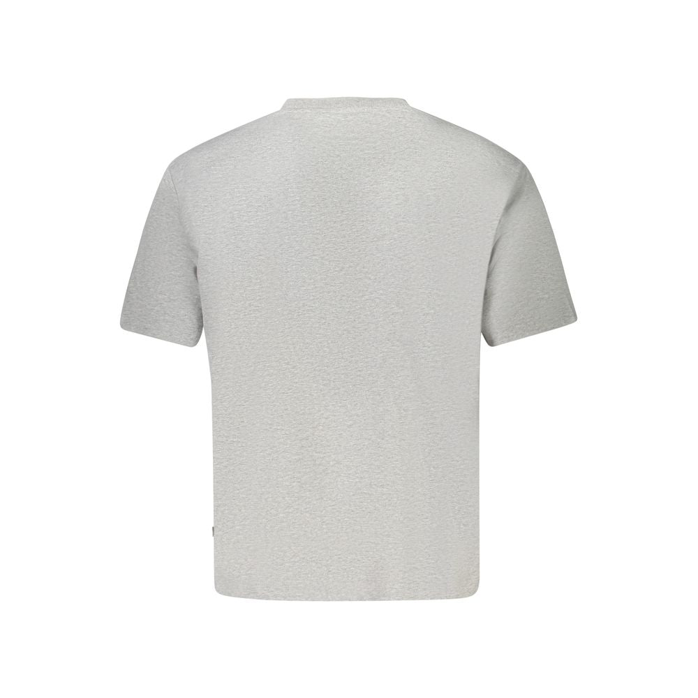 Guess Jeans Graues Baumwoll-T-Shirt für Frauen