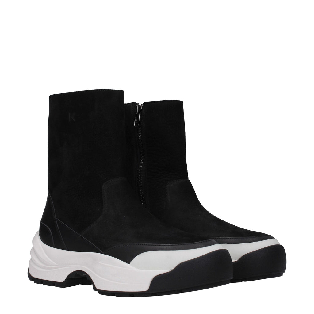 Kenzo Schwarze Lederstiefeletten