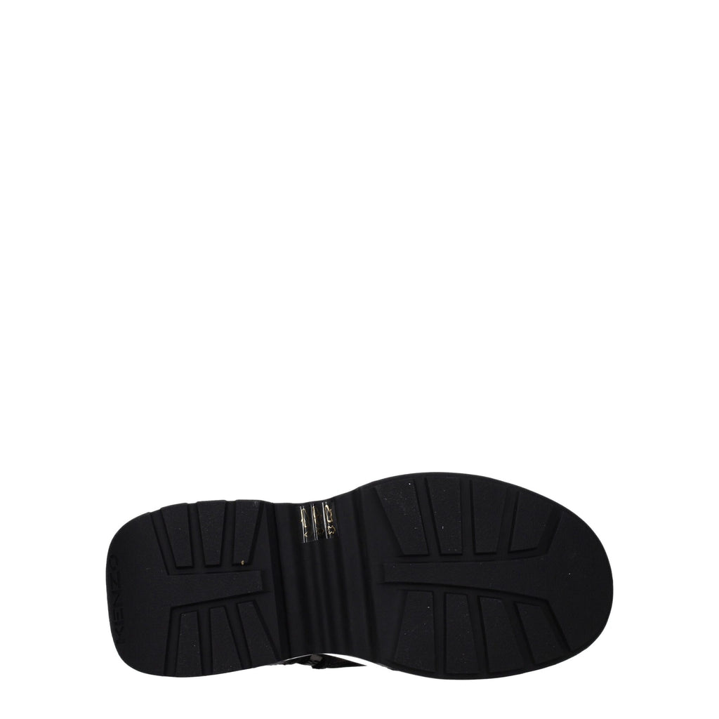 Kenzo Schwarze Lederstiefeletten