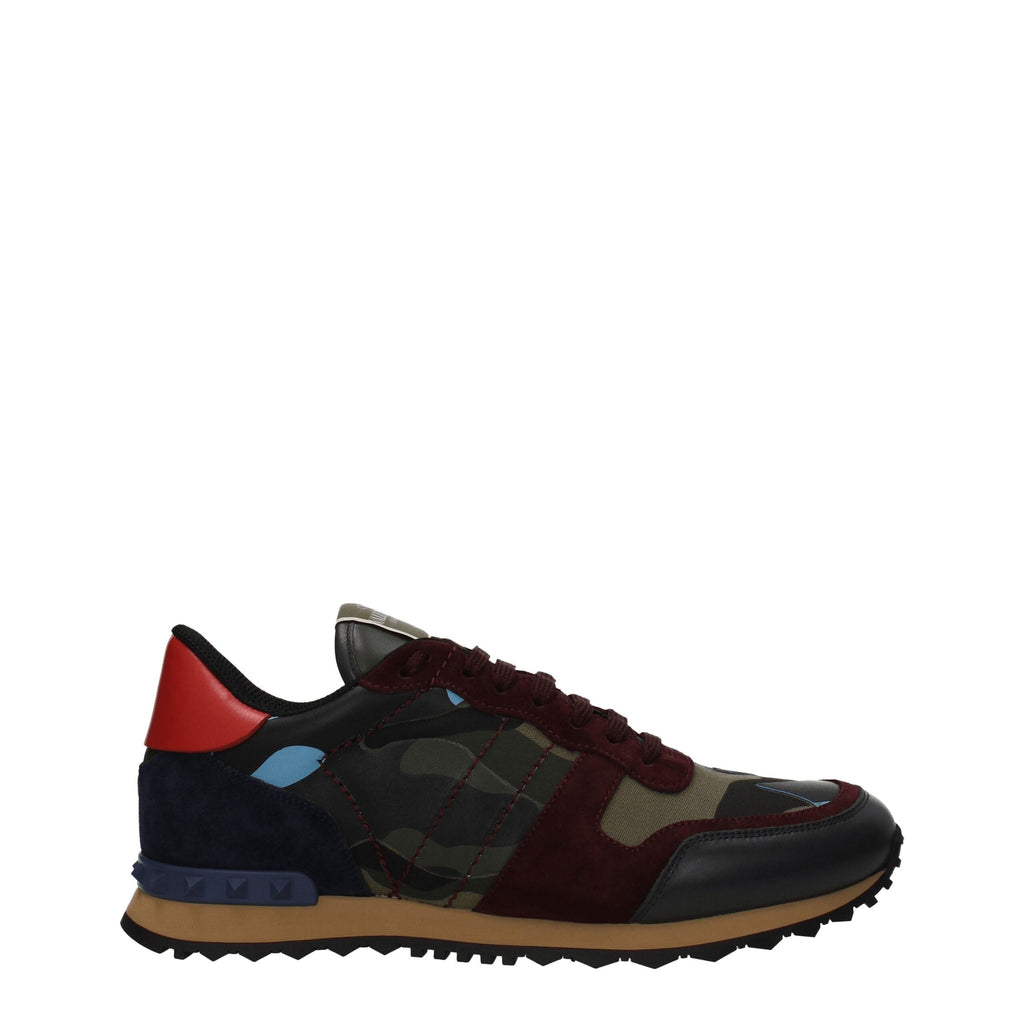 Valentino Garavani Grünes Leder Sportliche Turnschuhe
