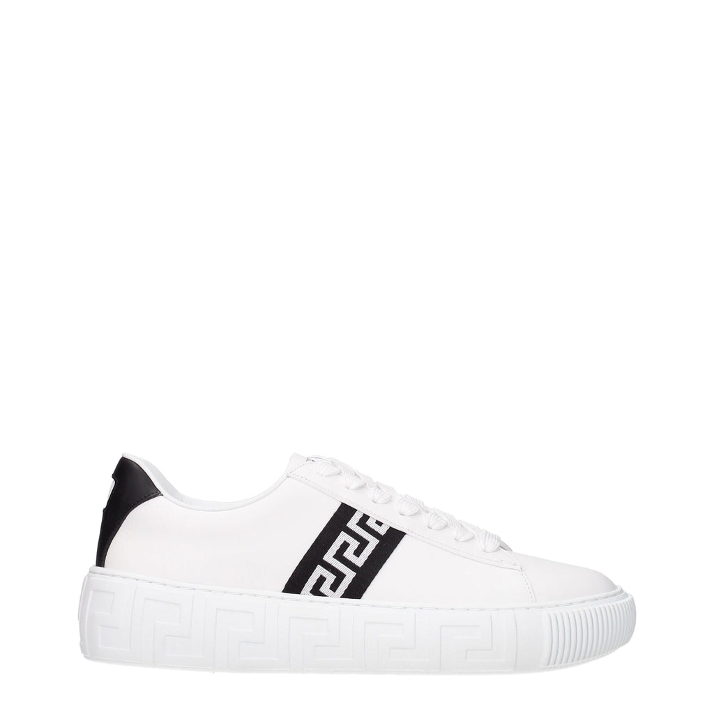 Versace Weiße Leder-Sneakers