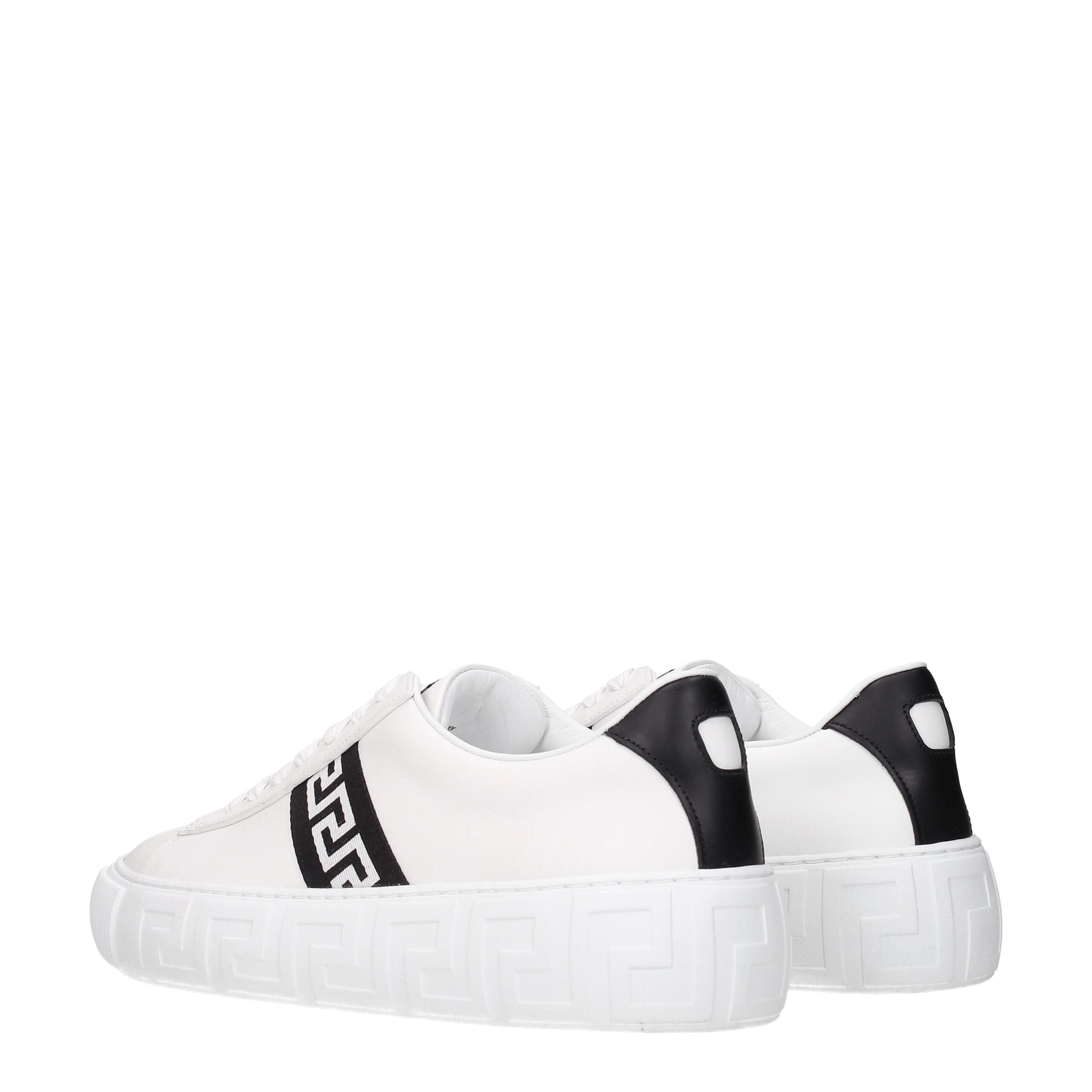 Versace Weiße Leder-Sneakers